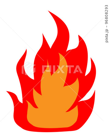 メラメラ燃える炎のイラスト 96808293