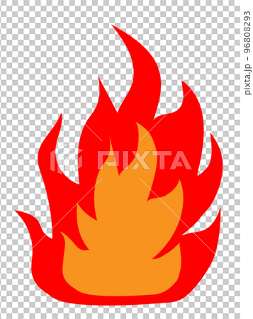 メラメラ燃える炎のイラスト 96808293