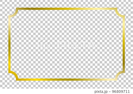 ゴールドフレーム背景 96809711