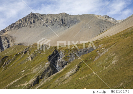 Dramatic landscape of swiss alps in upper Engadine, Graubunden, Switzerland Dramatic landscape of swiss alps in upper Engadine, Graubunden, Switzerland 96810173
