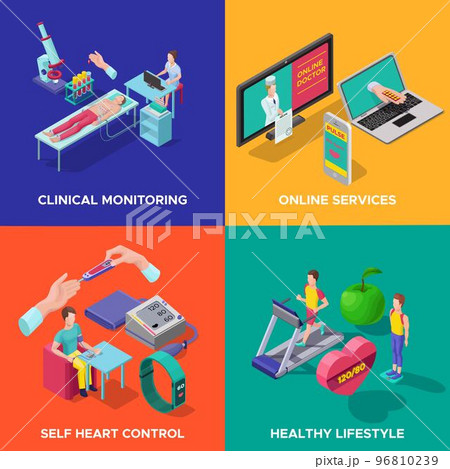 Isometric Heart Care Conceptのイラスト素材 [96810239] - PIXTA