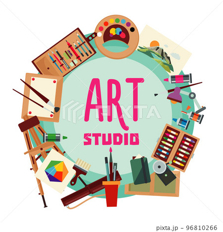 Painting Elements Round Concept 96810266