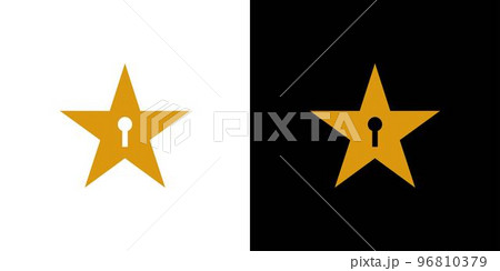 Key star logo design is simple and attractive 96810379