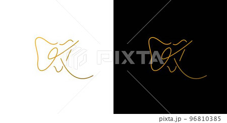 modern and luxurious letter K initials dentist logo design modern and luxurious letter K initials dentist logo design 96810385