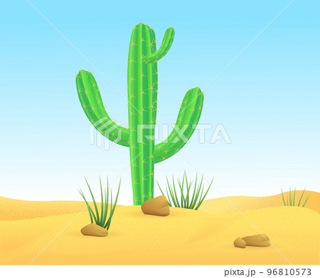 Light Wild Sand Desert Landscape Template 96810573