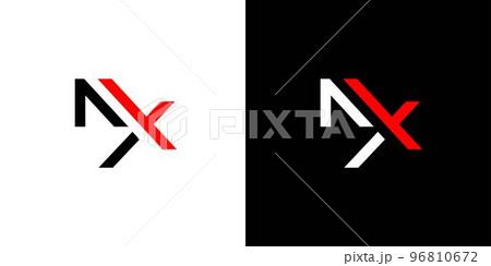 Modern and unique MX letter initials logo design 96810672