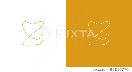 Simple and modern letter Z initials dentist logo design 96810770