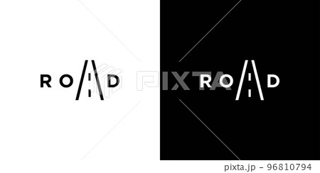 Simple and unique road logo design Simple and unique road logo design 96810794