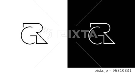 Unique and modern GR logo design Unique and modern GR logo design 96810831