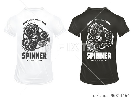 Modern Rotating Fidget Spinner Prints Template 96811564