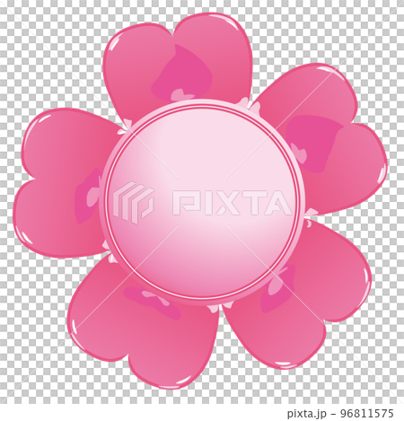 日本の花 桜のシールワックス ベクターイラストレーション 日本の花 桜のシールワックス ベクターイラストレーション 96811575