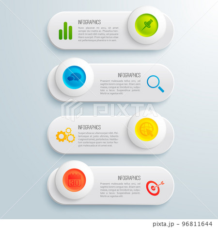 Business Infographic Horizontal Banners Set Business Infographic Horizontal Banners Set 96811644