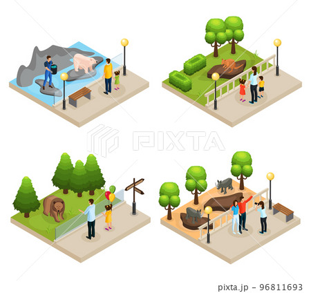 Isometric Zoo Concept 96811693