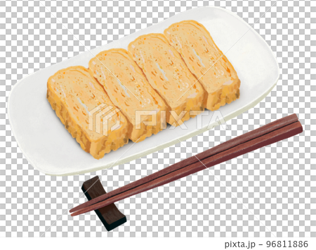 Atsuyaki egg (with chopsticks) Atsuyaki egg (with chopsticks) 96811886