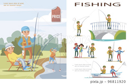 Flat Fishing Template 96811920