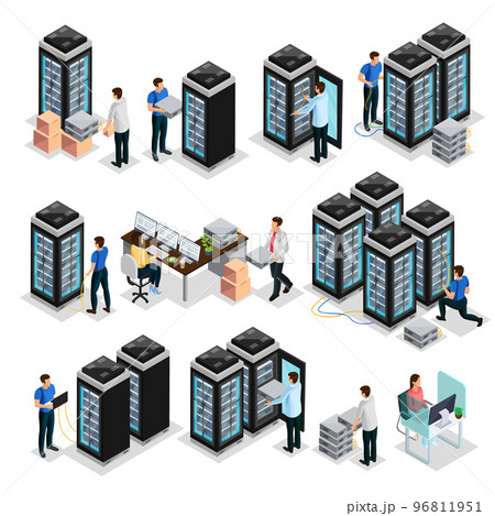 Isometric Data Center Collection Isometric Data Center Collection 96811951