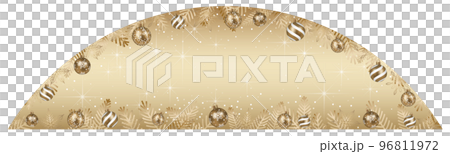 Arched background with christmas balls text space Arched background with christmas balls text space 96811972