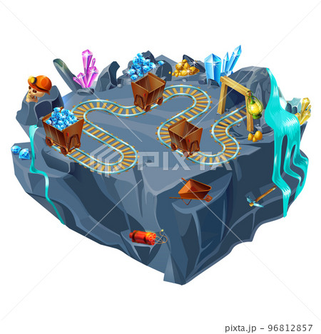 Isometric Mining Game Island Template Isometric Mining Game Island Template 96812857