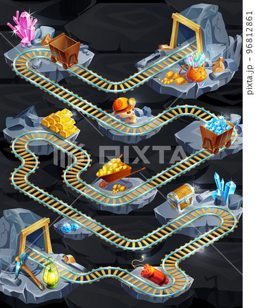 Isometric Mining Game Level Template 96812861