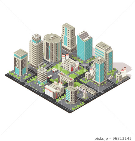 City Isometric Concept City Isometric Concept 96813143
