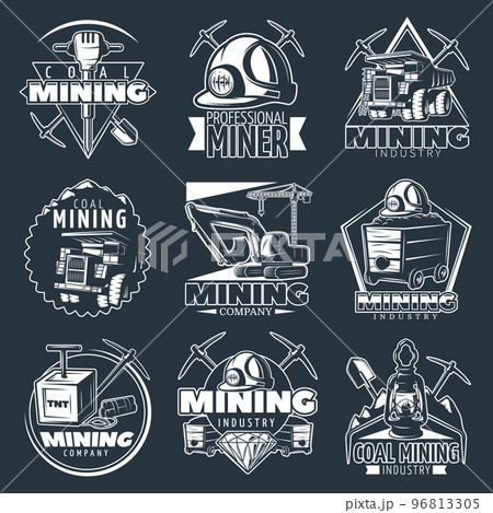 Mining Company Emblems Set 96813305