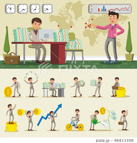 Colorful Business Investment Composition 96813306