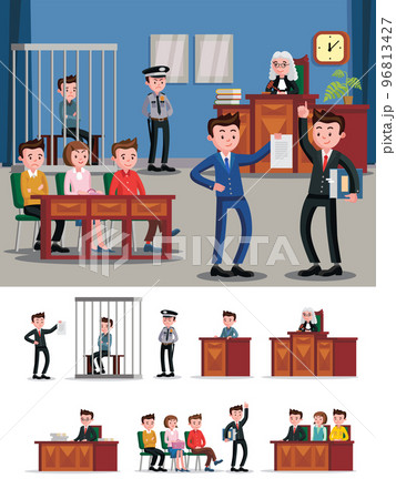 Law System Flat Composition 96813427