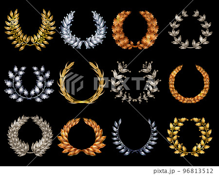 Premium Elegant Wreathes Set 96813512