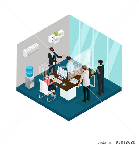Isometric Business Innovations Concept Isometric Business Innovations Concept 96813639