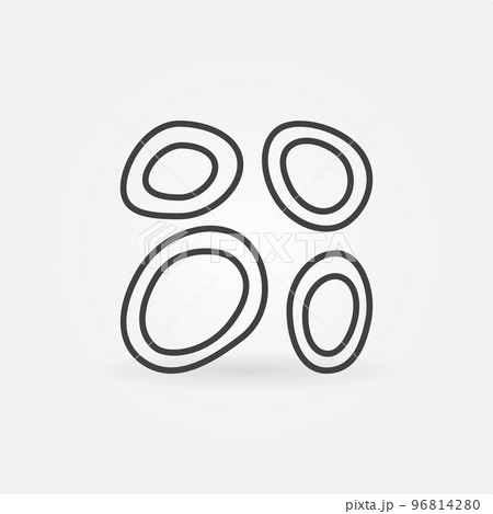 Helminth Larvae vector concept icon in outline style 96814280