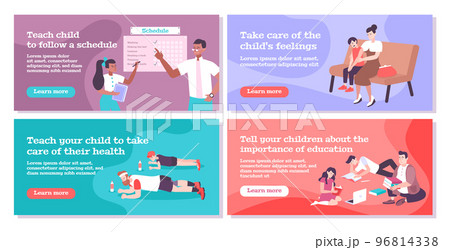 Parenting Flat Banners Parenting Flat Banners 96814338