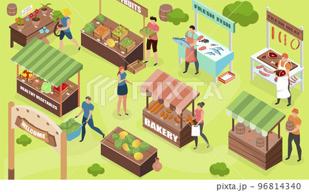 Bazaar Market Outdoor Composition 96814340