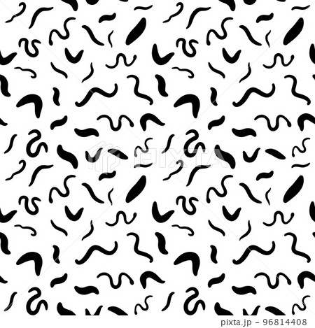 Parasitic Worms vector seamless background - Helminth Pattern Parasitic Worms vector seamless background - Helminth Pattern 96814408