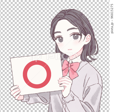 拿著○板的女學生 拿著○板的女學生 96815275