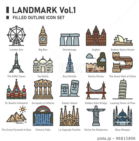 Landmark iconset 96815806