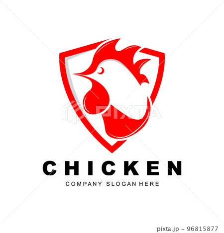 Chicken Logo, Farm Animal Vector, Design For Chicken Farm, Fried Chicken Restaurant, Cafe Chicken Logo, Farm Animal Vector, Design For Chicken Farm, Fried Chicken Restaurant, Cafe 96815877