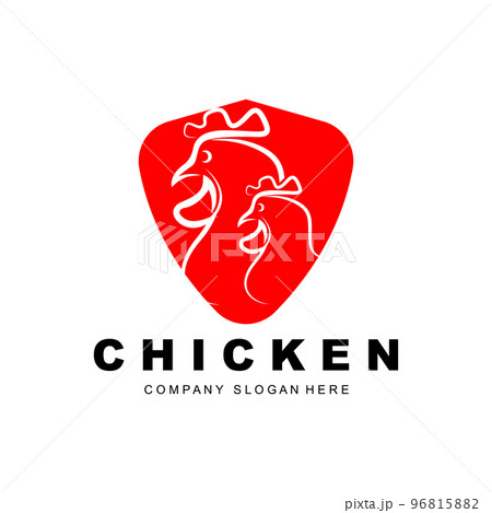 Chicken Logo, Farm Animal Vector, Design For Chicken Farm, Fried Chicken Restaurant, Cafe 96815882