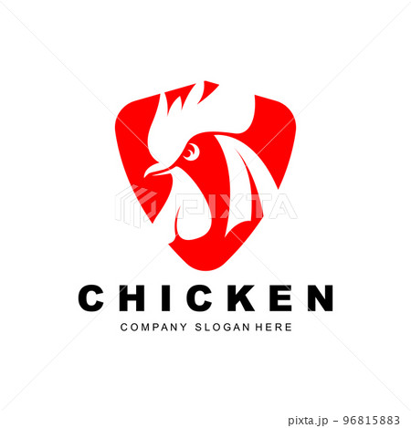 Chicken Logo, Farm Animal Vector, Design For Chicken Farm, Fried Chicken Restaurant, Cafe 96815883