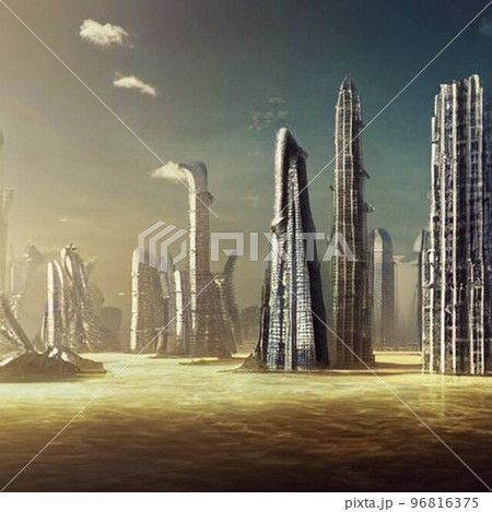 水中古代都市遺跡 96816375