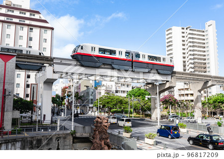 沖縄那覇の沖縄都市モノレール牧志駅 沖縄那覇の沖縄都市モノレール牧志駅 96817209