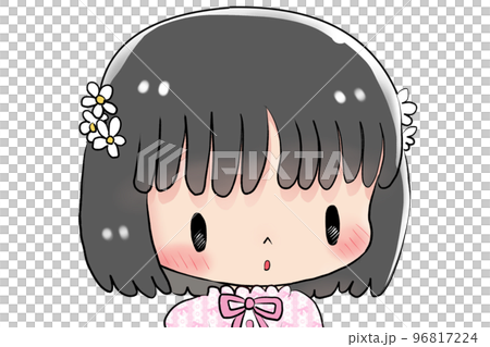 女孩低頭思考 96817224