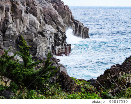 冬の城ヶ崎海岸 96817550