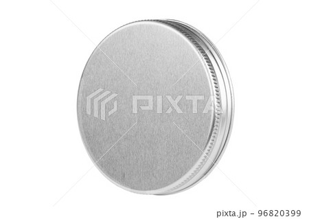 Metal lid of jar isolated on white background. Metal lid of jar isolated on white background. 96820399