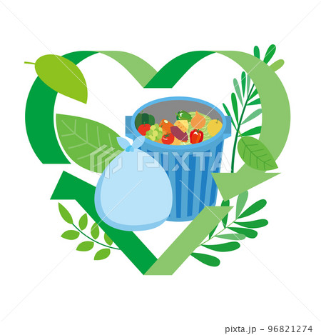 生ゴミや廃棄食材の有効活用イメージ 生ゴミや廃棄食材の有効活用イメージ 96821274