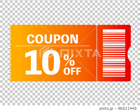 Simple coupon illustration 1 96821448
