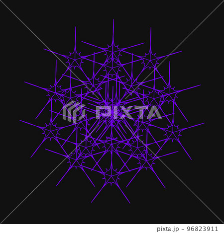 幾何学模様 フラクタル 神聖幾何学 カラフルアイコン プロフィール画像 96823911