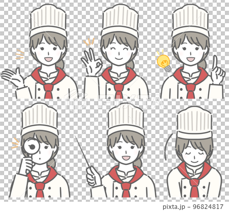 Young female cook explaining 96824817