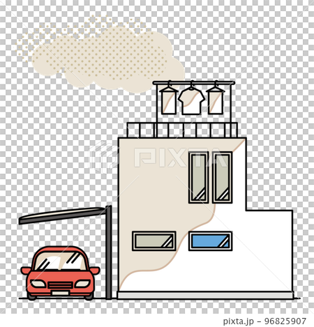 Houses damaged by yellow sand Houses damaged by yellow sand 96825907