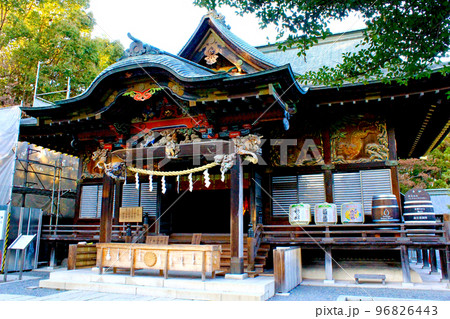 【埼玉】冬の秩父 改修工事中の秩父神社 【埼玉】冬の秩父 改修工事中の秩父神社 96826443