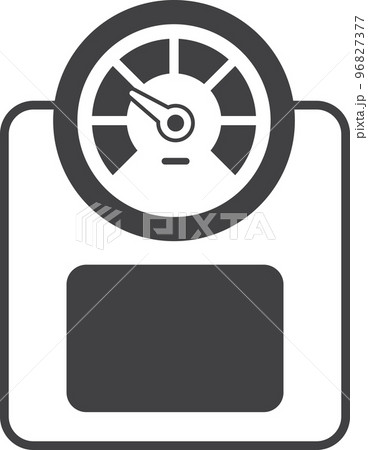 weighing machine illustration in minimal style weighing machine illustration in minimal style 96827377